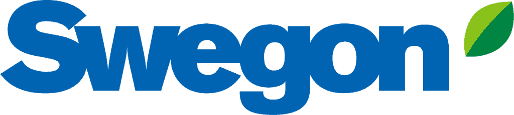 Swegon logo with a green leaf accent.