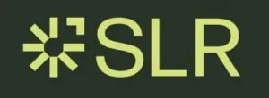 SLR logo with geometric design
