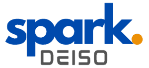 Spark DEISO logo with blue and orange design.