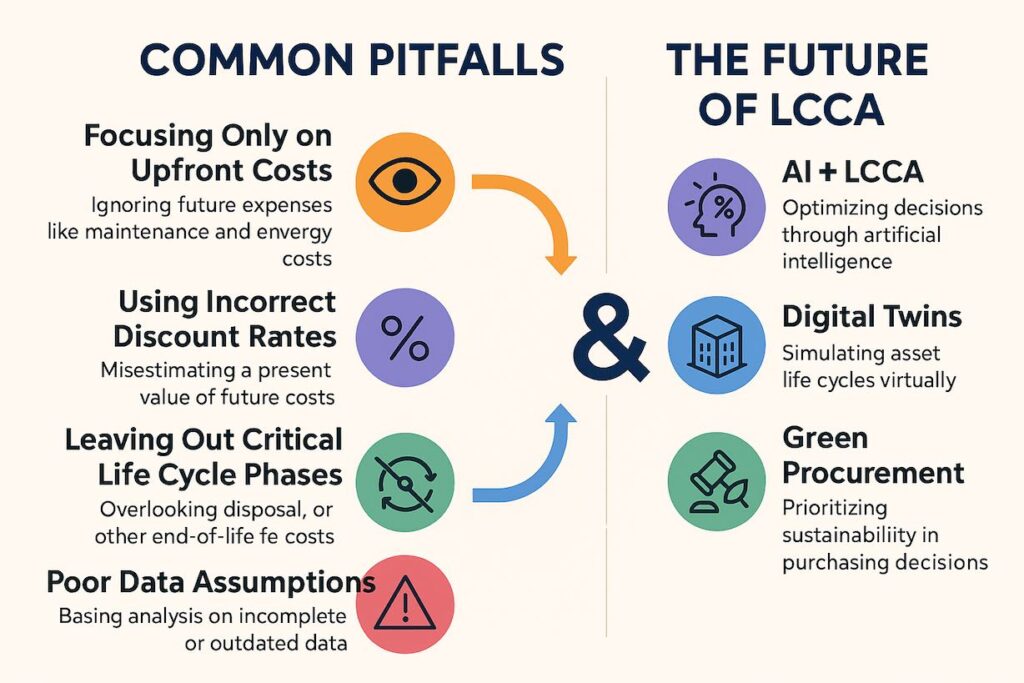 Common pitfalls and future of life cycle cost analysis.